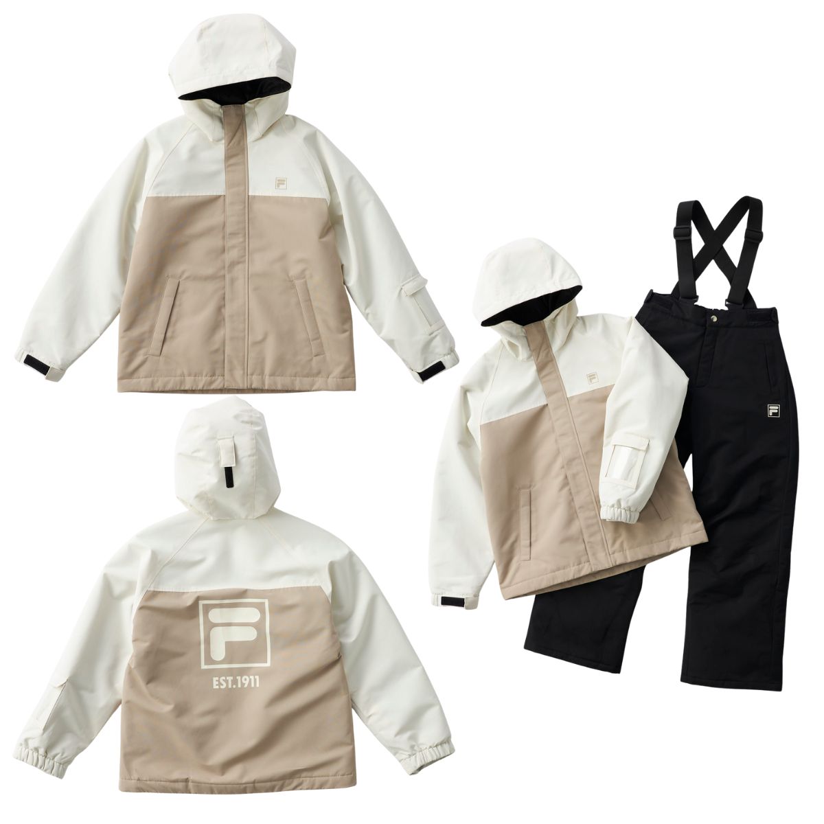 FILA（フィラ） ジュニア キッズ スキーウェア スノーウェア 上下