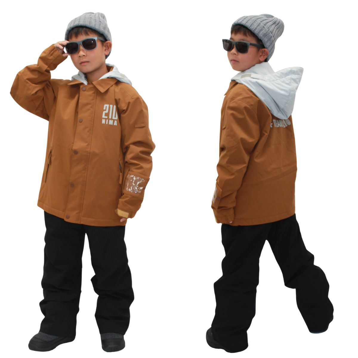 NIMA キッズ ジュニア スノーウェア スキーウェア 上下セット ボーイズ