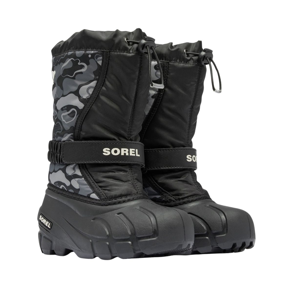SOREL（ソレル） ユースフルーリー ブーツプリント キッズ 防水 スノー 