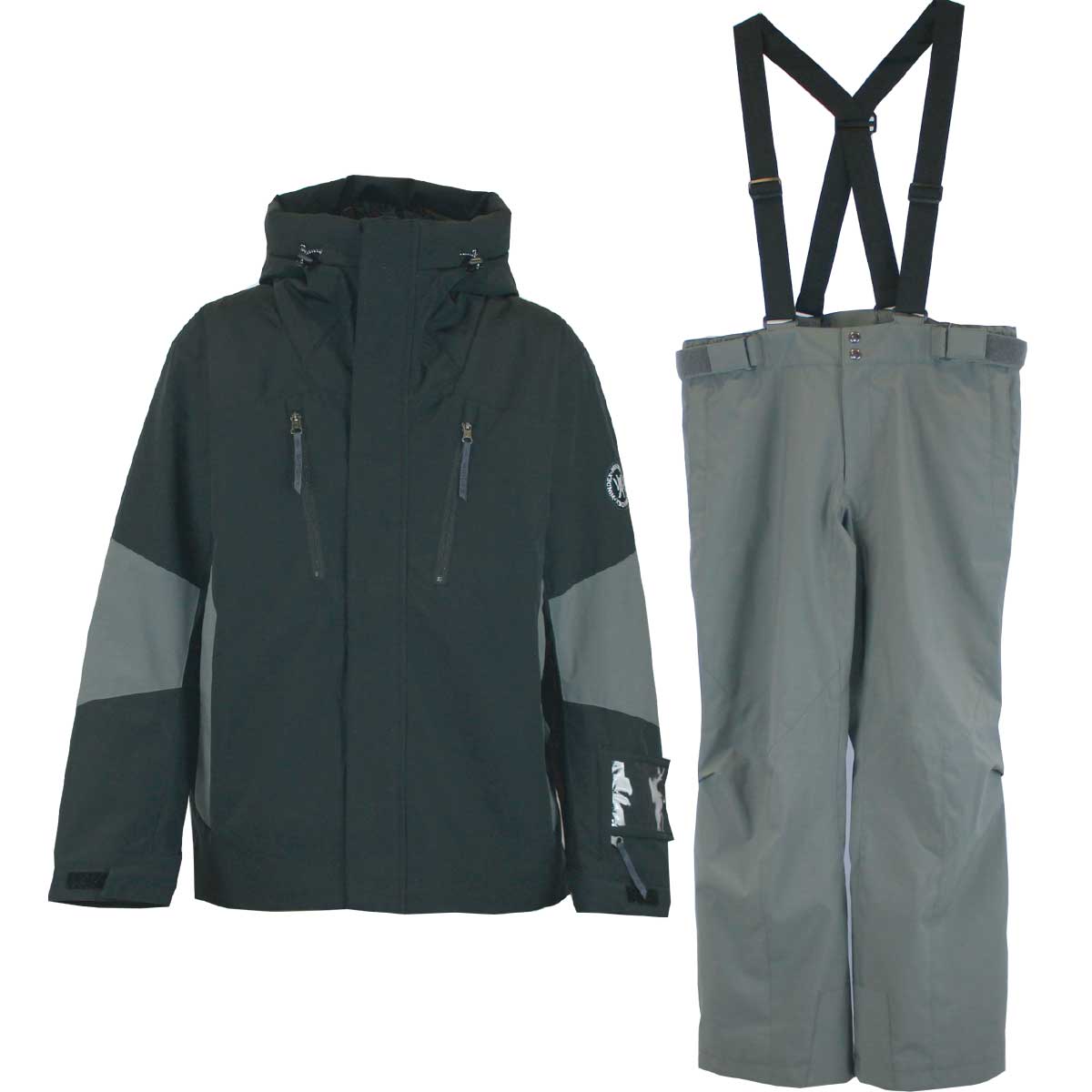 メンズ レディース スキースーツ スキーウェア 上下セット 耐水圧