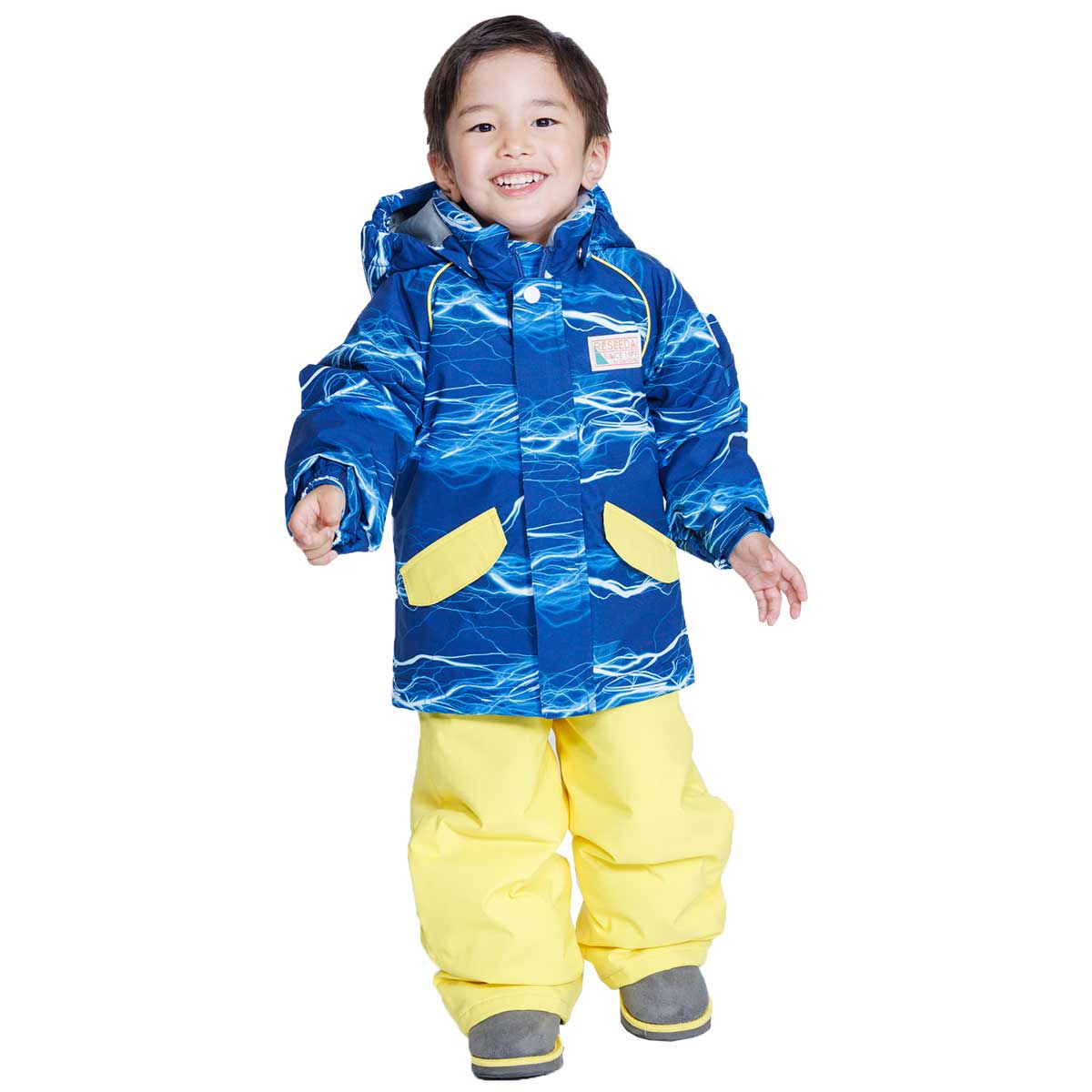 【美品】RESEEDA キッズ120スキーウェア　スノボウェア　オンヨネ RESEEDA オンヨネ レセーダ キッズ ジュニア スキーウェア 上下