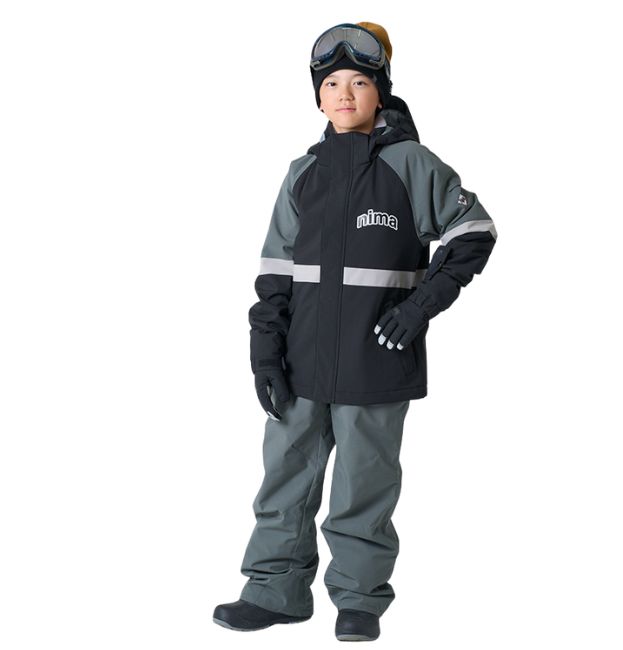 NIMA キッズ ジュニア スキーウェア 上下セット 子供用 スノースーツ