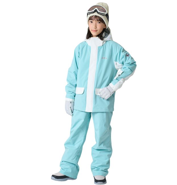 キッズ ジュニア スキーウェア 上下セット 子供用 スノースーツ nima(ニーマ) JR-1604の画像