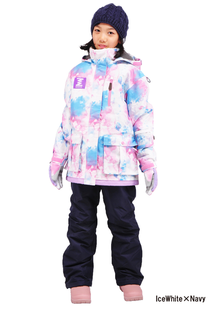 BANNNE(バンネ) BNS-403 Snow Crystal Girls Snow Suit ガールズ