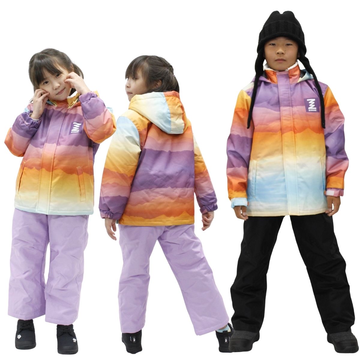 キッズ ジュニア スキーウェア上下セット スノーウェア スノーボード