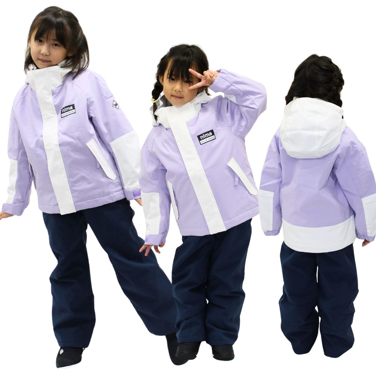 NIMA キッズ スノーウェア スキーウェア 上下セット ボーイズ ガールズ