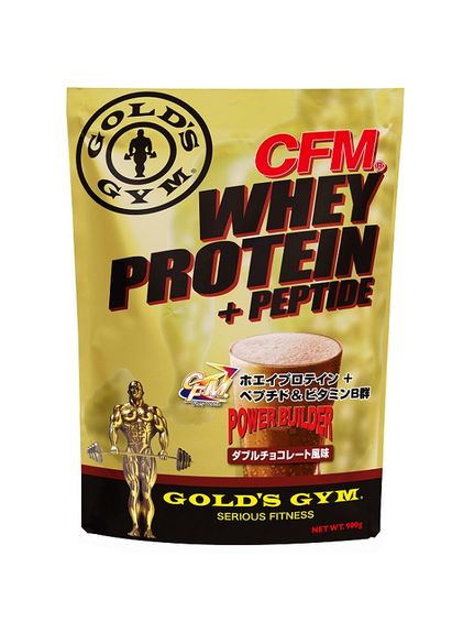 ゴールドジム GOLD'S GYM CFMホエイプロテイン+ホエイペプチド&ビタミンB ダブルチョコレート風味 900g プロテイン｜sportsauthority｜02