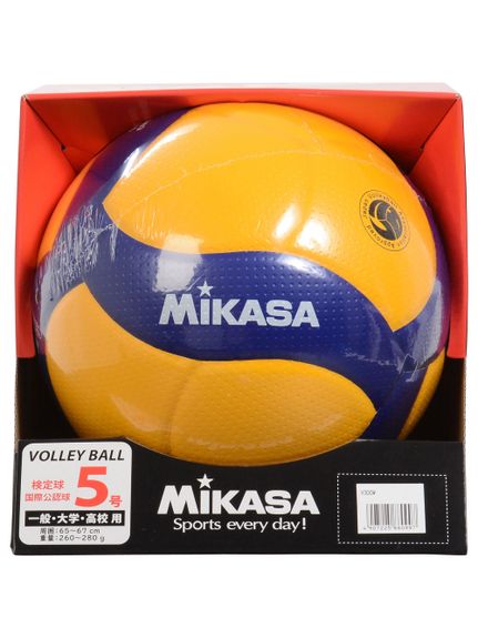 ミカサ MIKASA バレー5号 国際公認球 高校試合球 黄/青 ボール 5号球 