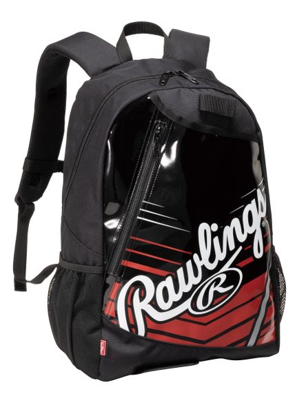 ローリングス Rawlings ジュニアバックパック 22L-ブラック/ホワイト/レッド バッグ デイパック｜sportsauthority｜02