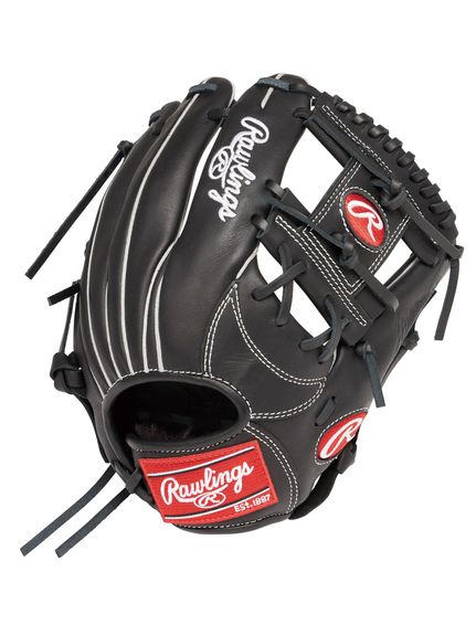 ローリングス Rawlings ジュニア軟式 HYPER TECH R9 SERIES ハイパーテックアールナインシリーズ N6L-ブラック グラブ 軟｜sportsauthority｜02