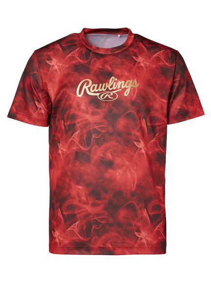 ローリングス Rawlings ゴーストスモーク グラフィックTシャツ 野球ウェア Tシャツ｜sportsauthority｜02