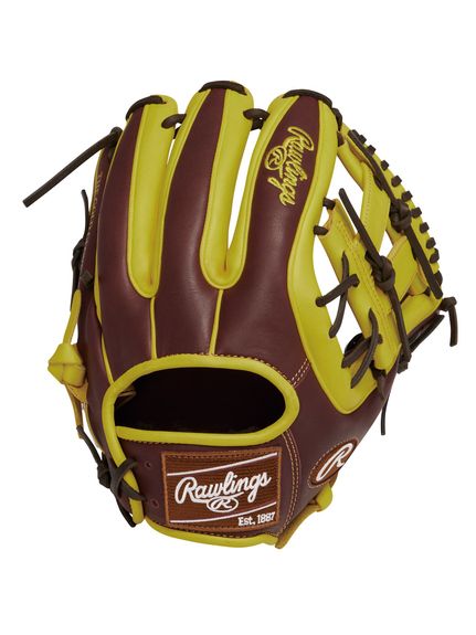 ローリングス Rawlings 軟式 HOH MLB COLOR SYNC エイチオーエイチエムエルビーカラーシンク N54G-チョコ/イエロー グラ｜sportsauthority｜02