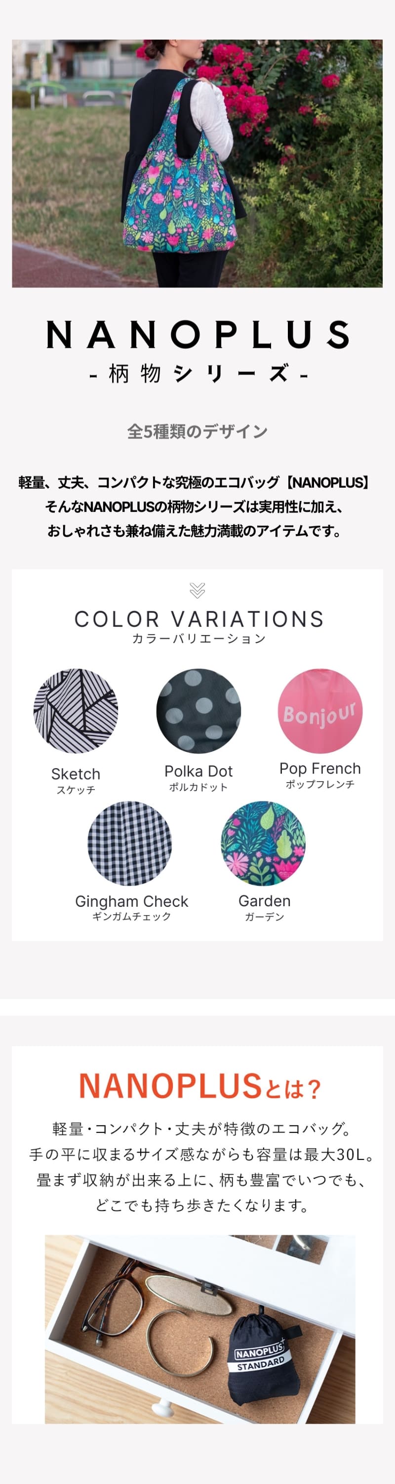 nanobag エコバッグ ナノバッグ NANOPLUS ナノプラス