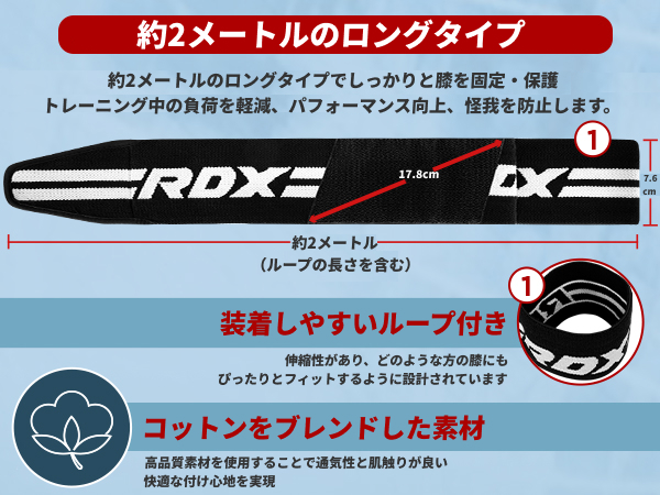 RDX 膝 サポーター 両足 2個入り GYM ニーガードル 膝あて 2枚組
