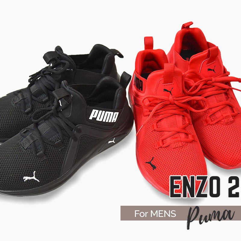 プーマ puma メンズ スニーカー トレーニング シューズ 靴 ランニング 運動 スポーツ エンゾ 2 193249 黒 赤  :193249:sports アイビー - 通販 - Yahoo!ショッピング