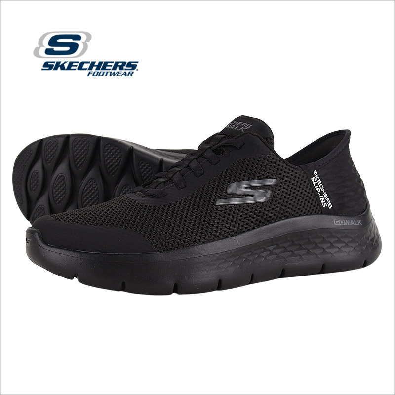 スケッチャーズ skechers レディース スニーカー スリップインズ シューズ 靴 スポーツ ローカット GO WALK FLEX GRAND ENTRY 124836 BBK 黒 | SKECHERS | 01