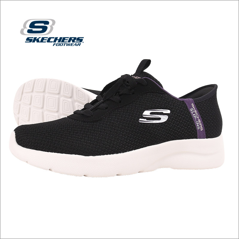 スケッチャーズ スニーカー レディース スリップインズ スリッポン skechers シューズ 靴 スポーツ 運動 DYNAMIGHT 2.0-DAILY ADVENTURE 150480 BKPR 黒 | SKECHERS | 01