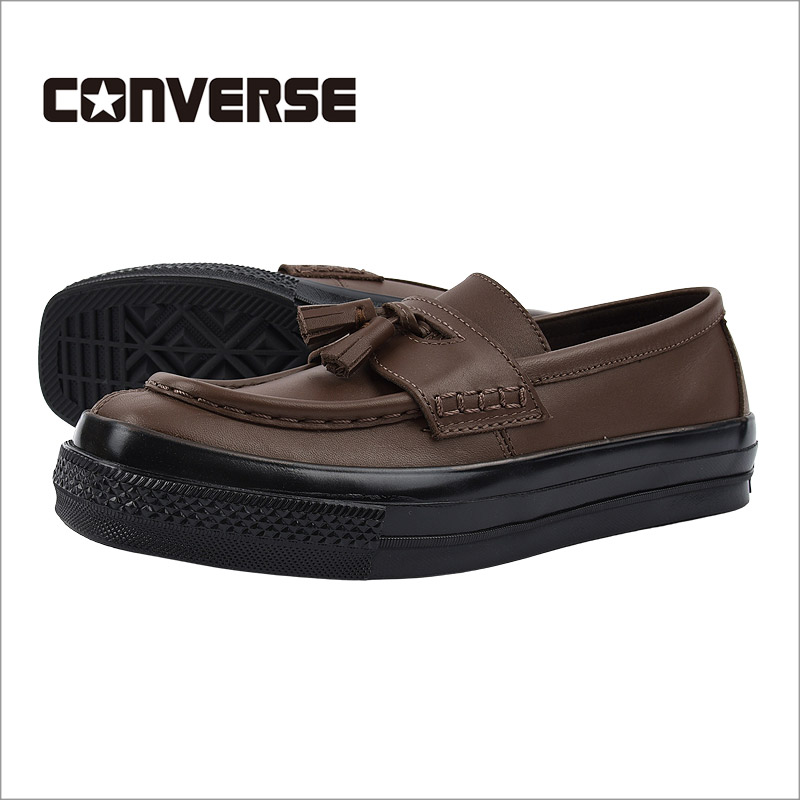CONVERSE（コンバース） メンズ ローファー レザー スニーカー