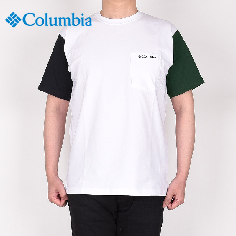 コロンビア columbia メンズ Tシャツ 半袖 カジュアル トップス UVカット クルーネック ヤングストリートショートスリーブクルー XE1769 012 103 黒 白｜sportsivy｜03
