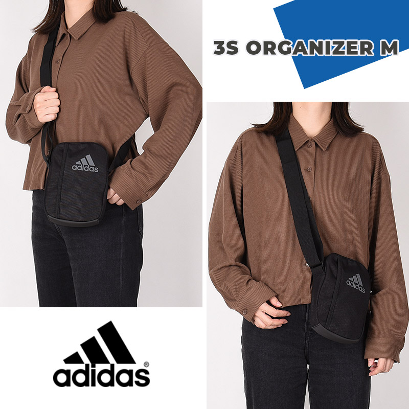未使用品　アディダス　ショルダーバッグ　OPS3.0  黒 adidas ショルダーバッグ バッグ アウトライン トレフォイル