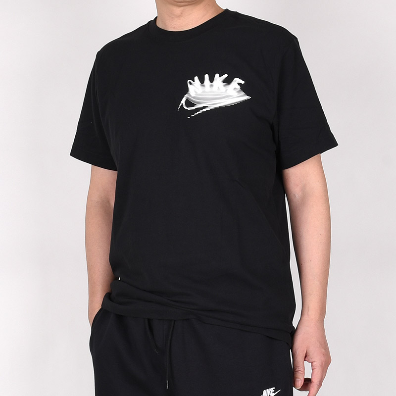 新品ナイキNike GYAKUSOU 黒Tシャツ M USA製》NIKE☆ナイキ☆М☆Tシャツ☆黒タグ☆縦スウッシュ刺繍