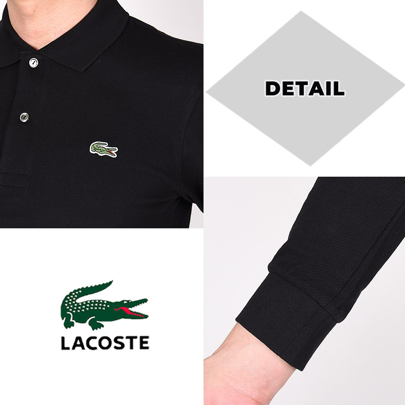 ラコステ lacoste メンズ カジュアル トップス ロゴ オリジナルフィット 長袖 ポロシャツ L1312DL 001 031 132 166  476 YZP 黒 白 緑 紺 :l1312dl:sports アイビー - 通販 - Yahoo!ショッピング