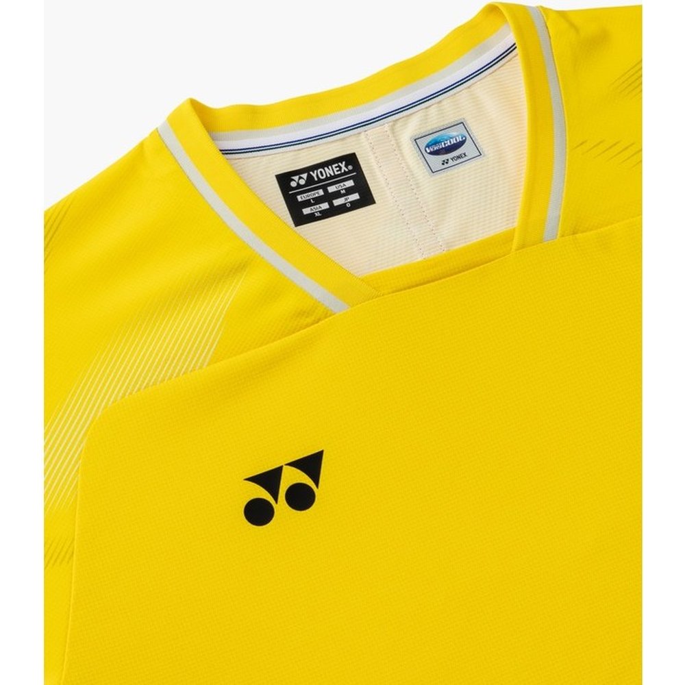 y*.様 YONEX ゲームシャツ Lサイズ イエロー 日本代表モデル YONEX（ヨネックス） テニスウェア メンズ メンズ ゲームシャツ 10733
