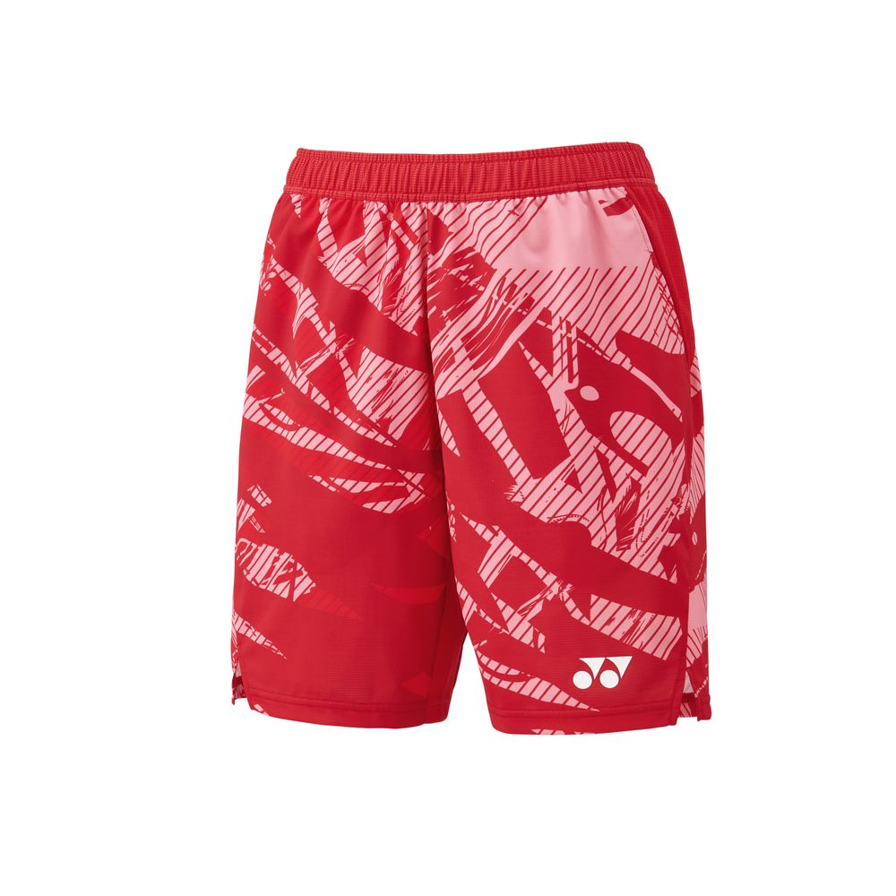 ヨネックス　メンズニットハーフパンツ　コーラルレッド　Lサイズ/15259Y YONEX（ヨネックス） バドミントンウェア メンズ ニットハーフパンツ