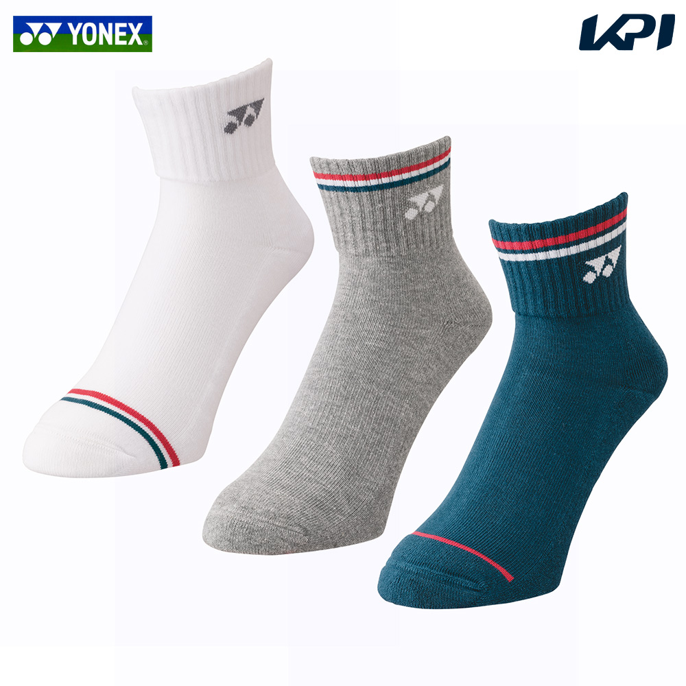 『即日出荷』「3足組」ヨネックス YONEX テニスウェア メンズ  アンクルソックス 3足セット  3P 受注会限定  19222Y 2024FW