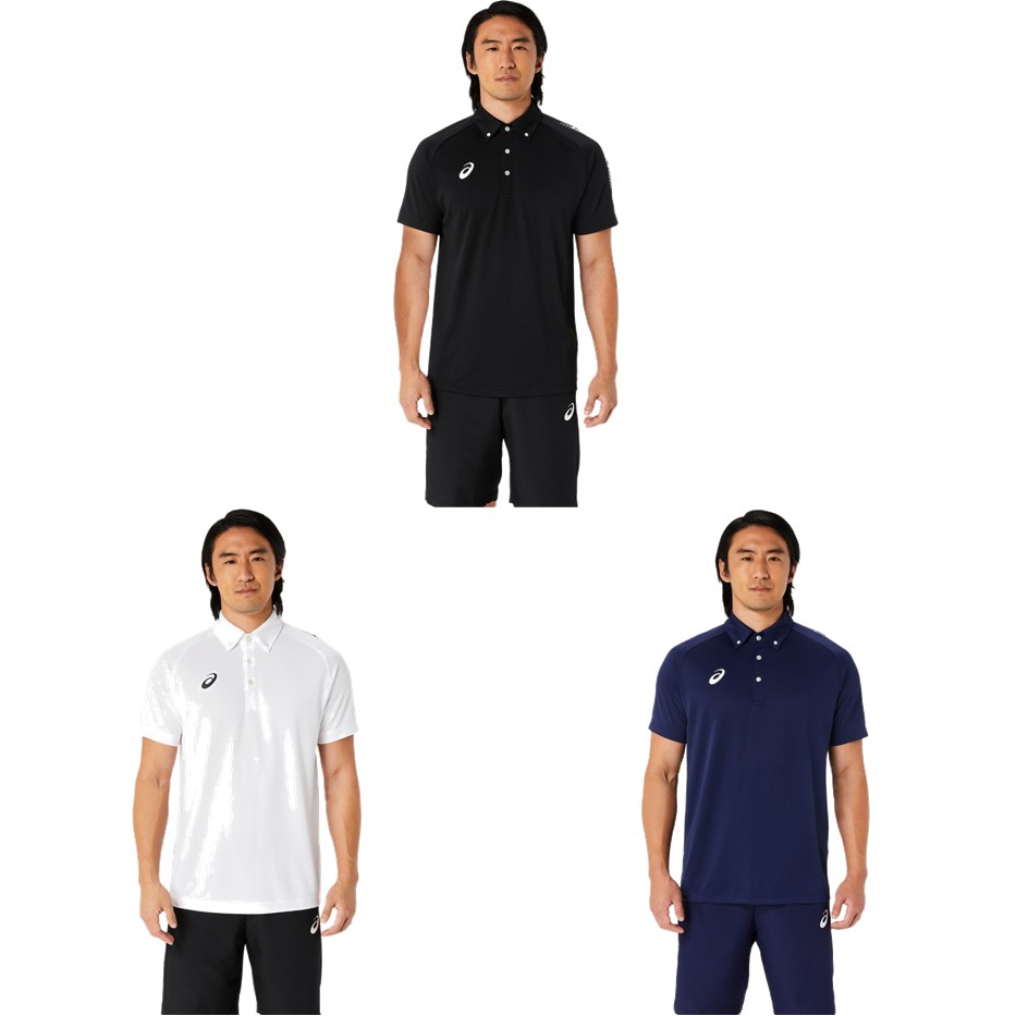 アシックス asics フィットネスウェア メンズ TEAM C DRY SS POLO Re 2031D932 2023SS