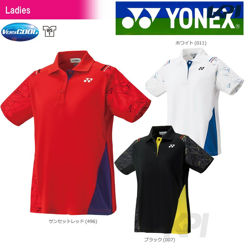 YONEX ヨネックス 「WOMEN レディース ポロシャツ 20393」ウェア「FW」 夏用 冷感『即日出荷』