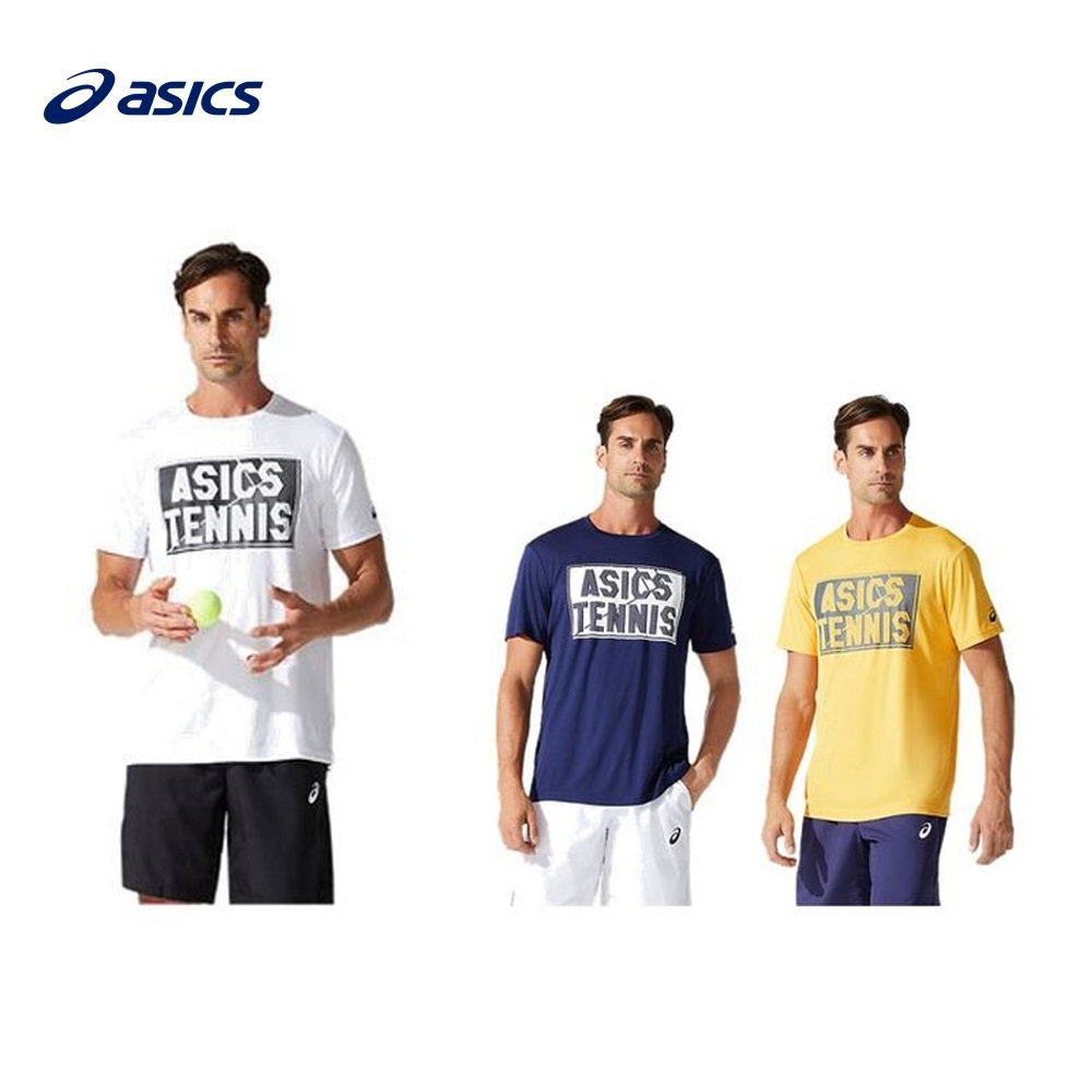 アシックス asics テニスウェア メンズ プラクティスショートスリーブトップ 2041A143 2021SS