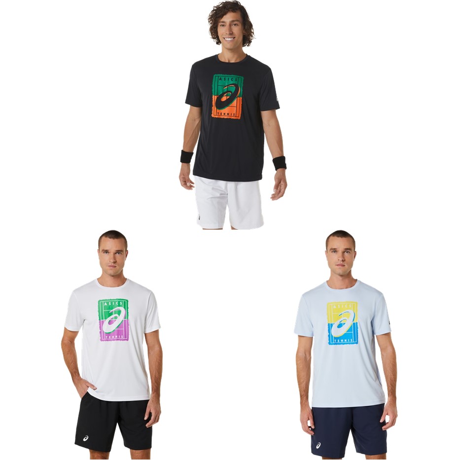 アシックス asics テニスウェア メンズ COURT GS GRAPHIC TEE 2041A254 2023SS