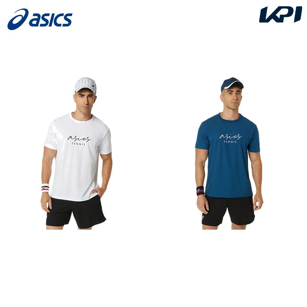 アシックス asics テニスウェア メンズ   クラシックグラフィック半袖シャツ 2041A288 2024SS