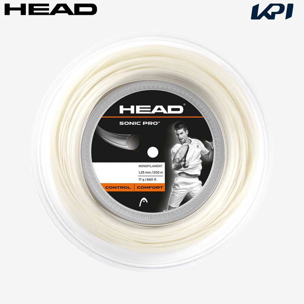 ヘッド HEAD テニスガット・ストリング  Sonic Pro Reel 200mロール 281128-WH｜sportsjapan
