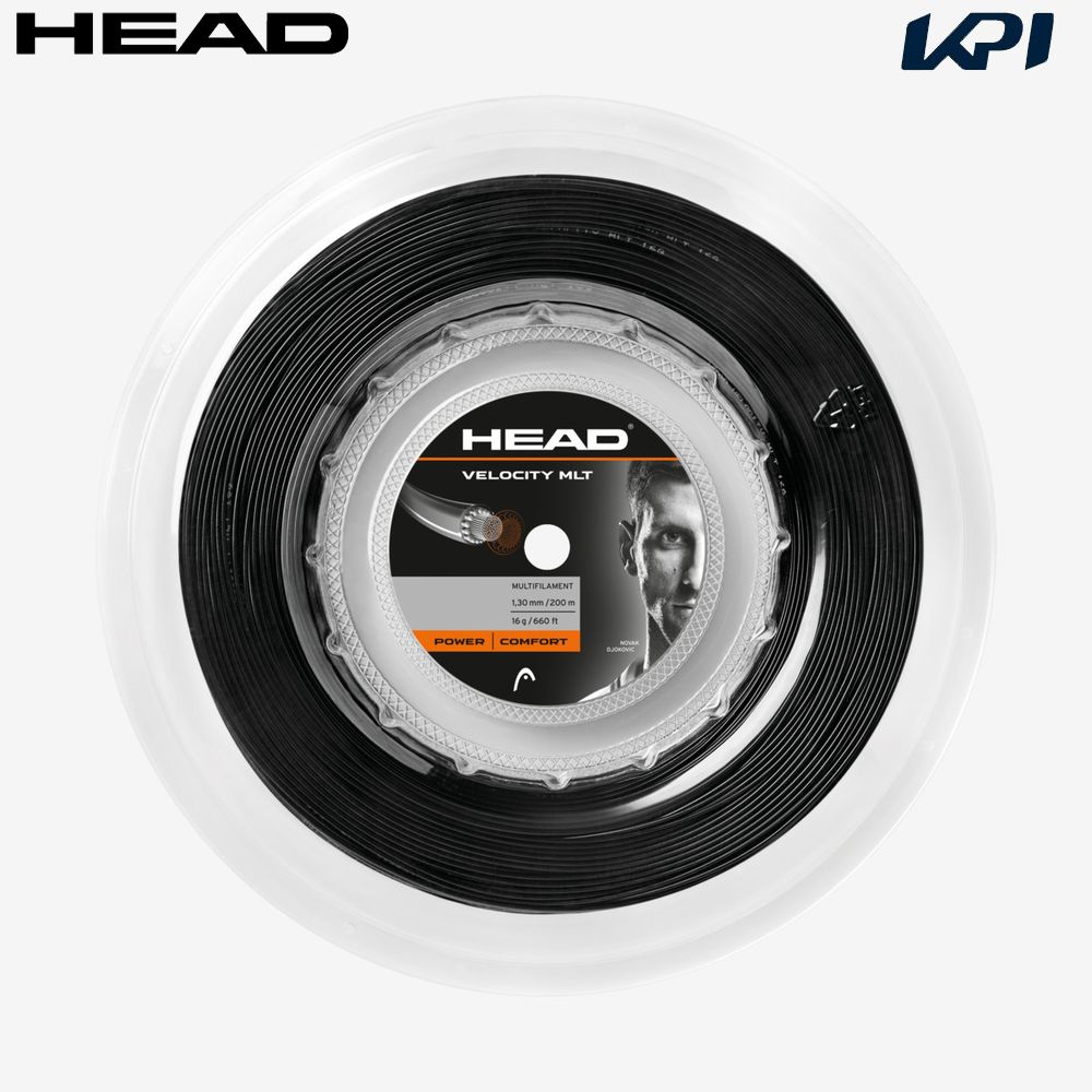 ヘッド HEAD テニスガット・ストリング  Velocity MLT 200mロール 281414-BK