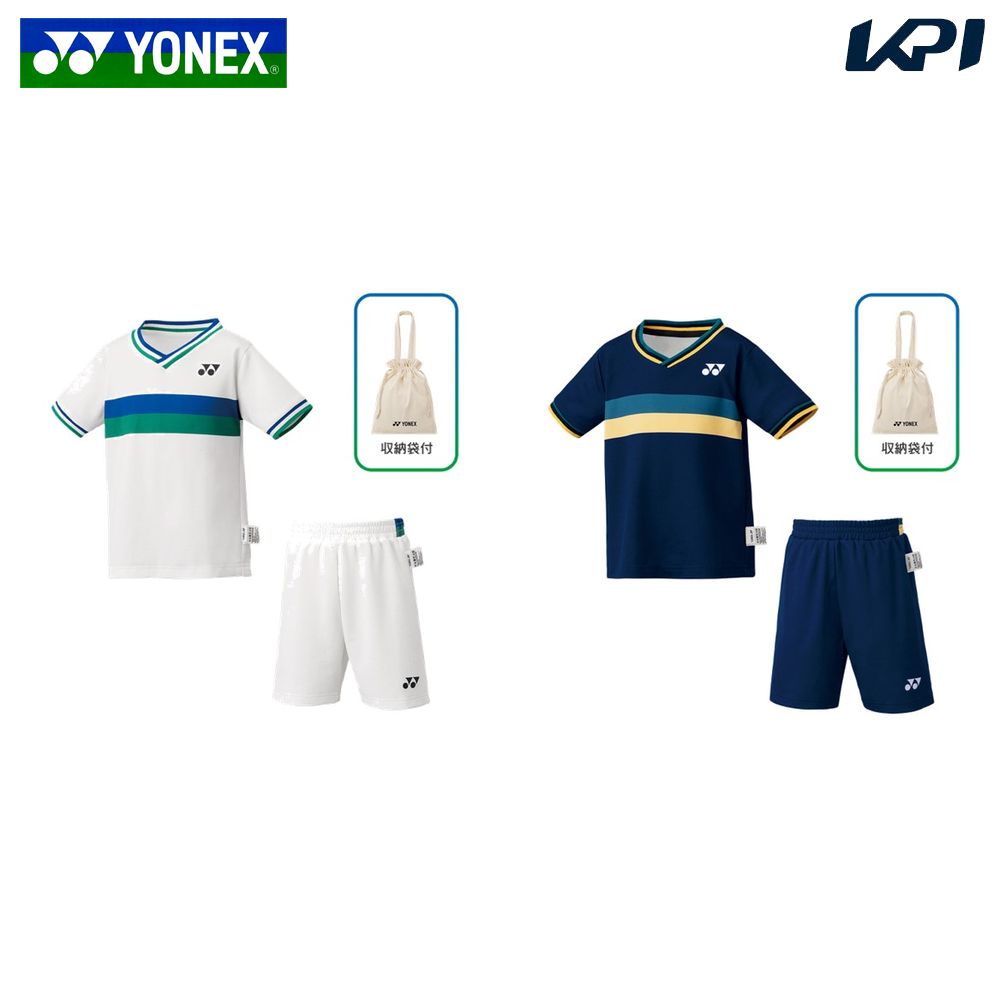 ヨネックス YONEX テニスウェア ジュニア   キッズＴシャツ＋ハーフパンツセット 48000K 2024FW