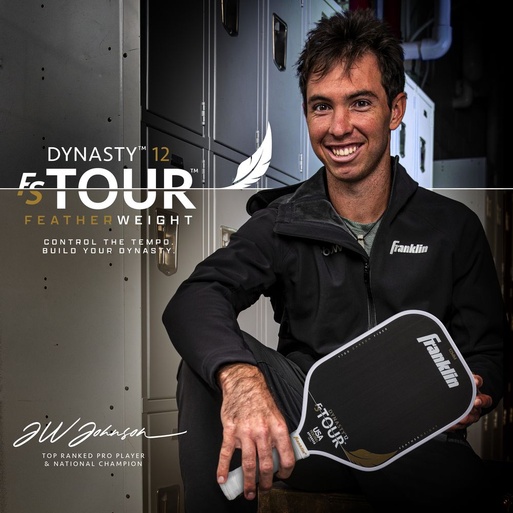 ピックルボールパドル  Franklin フランクリン FS Tour Dynasty FEATHERWEIGHT 12mm White 59244_5