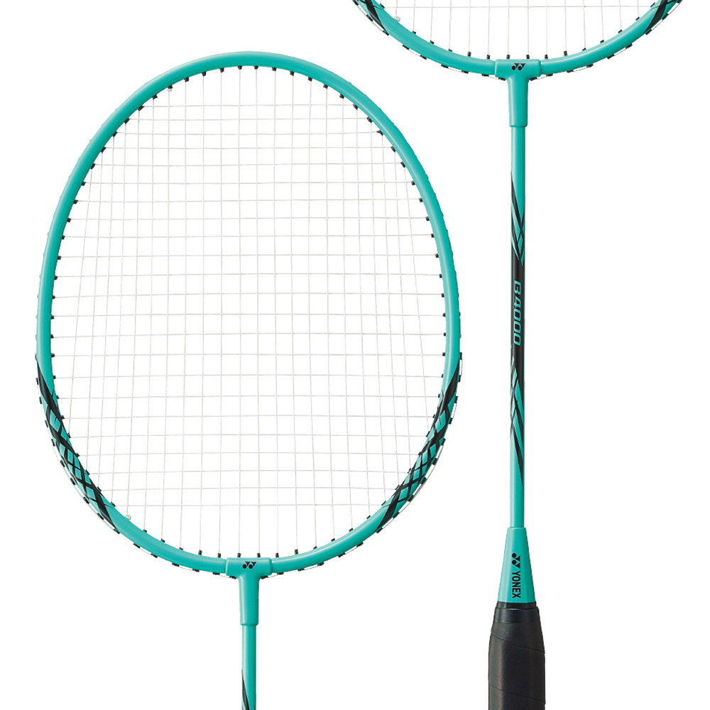 上質上質「2本セット」「ガット張り上げ済み」YONEX ヨネックス バドミントンラケット B4000 B4000G 384 450  ミント＆コーンイエロー 2本組『即日出荷』 ラケット