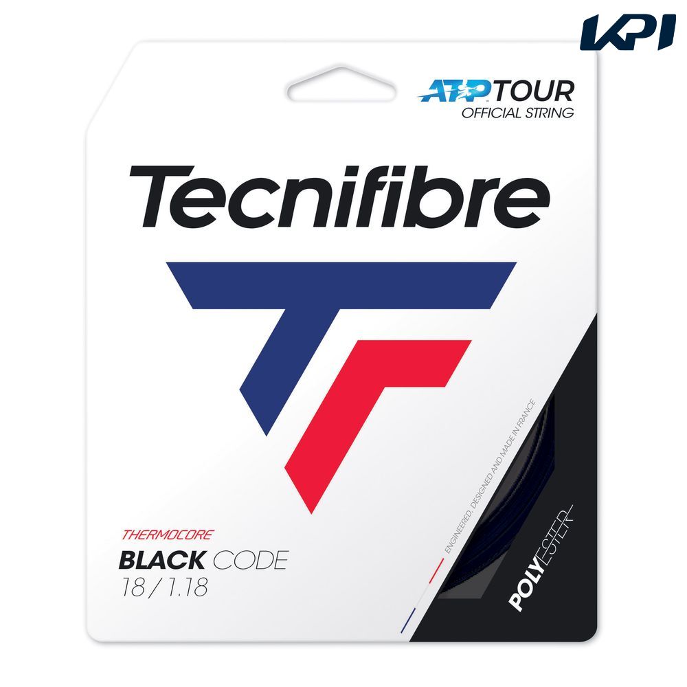 �w�����o�ׁx�e�N�j�t�@�C�o�[ Tecnifibre �e�j�X�K�b�g�E�X�g�����O  BLACK CODE  �u���b�N�R�[�h  1.18mm TFG410  TFSG401
