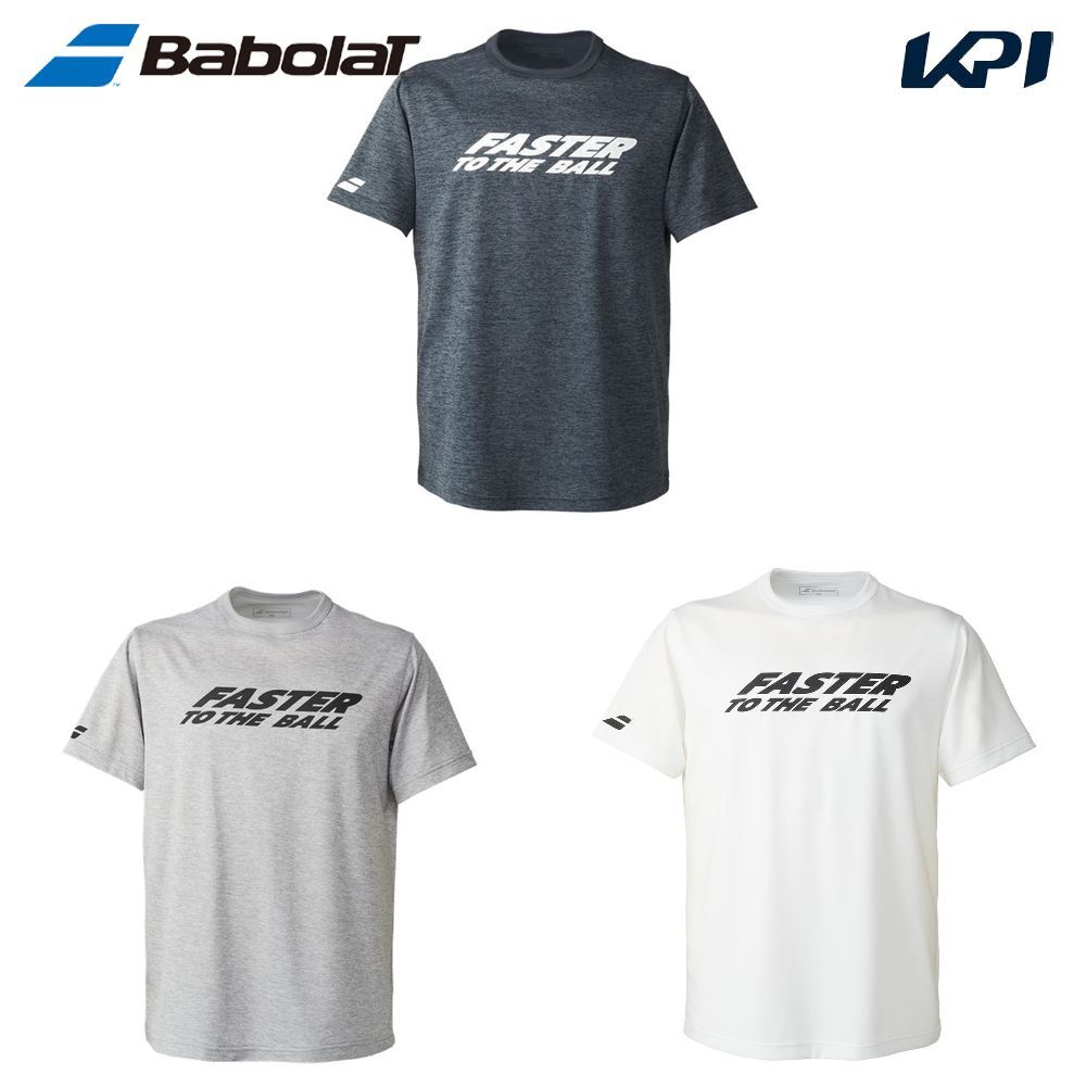 バボラ Babolat テニスウェア ユニセックス   PURE SHORT SLEEVE SHIRT 半袖Tシャツ BUP5504 2025SS