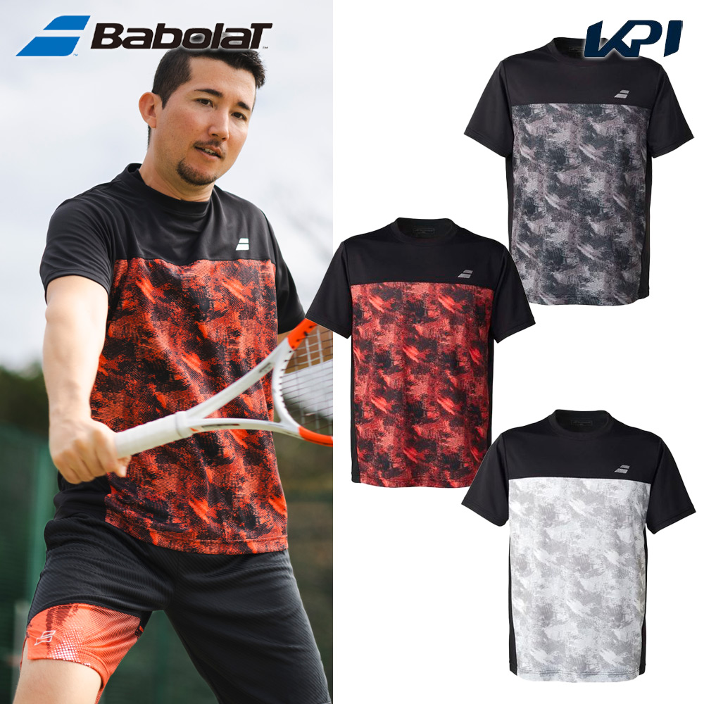 バボラ Babolat テニスウェア ユニセックス   PURE SHORT SLEEVE SHIRT 半袖Tシャツ BUP5505 2025SS