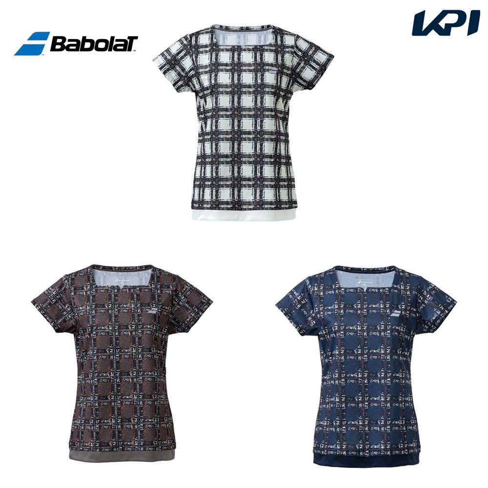 「ポスト投函便で送料無料」バボラ Babolat テニスウェア レディース ピュア ショートスリーブシャツ PURE SHORT SLEEVE SHIRT BWG2377 2022FW