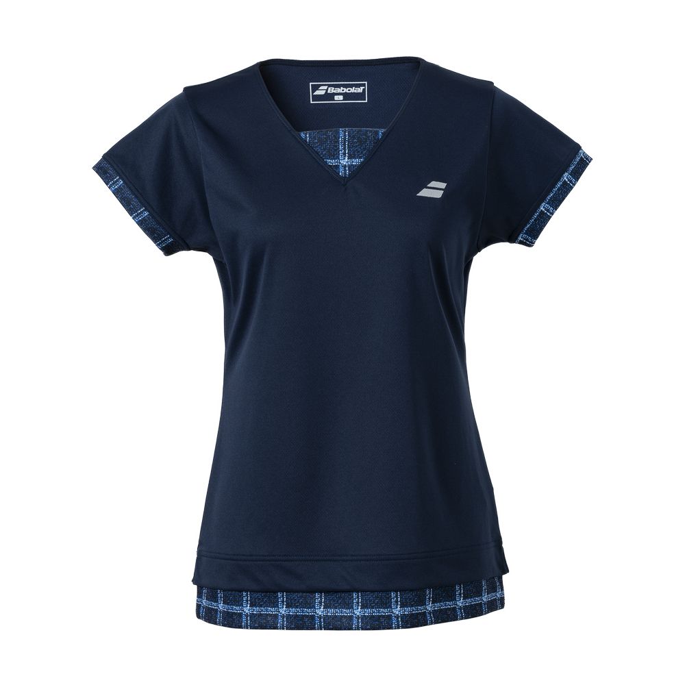 バボラ Babolat テニスウェア レディース ピュア ショートスリーブシャツ PURE SHORT SLEEVE SHIRT BWG3378 2023FW