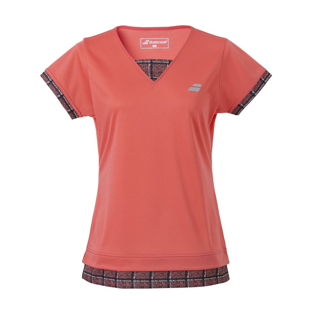 バボラ Babolat テニスウェア レディース ピュア ショートスリーブシャツ PURE SHORT SLEEVE SHIRT BWG3378 2023FW