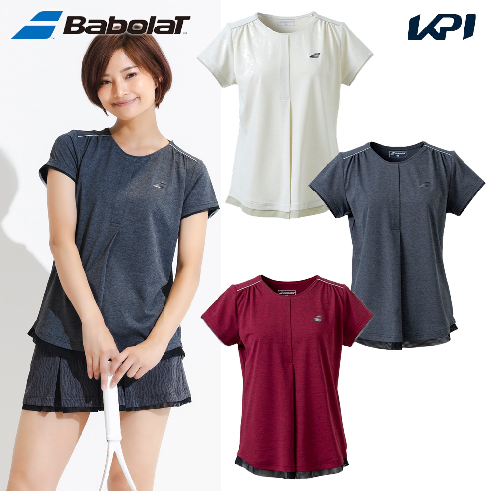 バボラ Babolat テニスウェア レディース   VS ショートスリーブシャツ BWG4370 2024FW