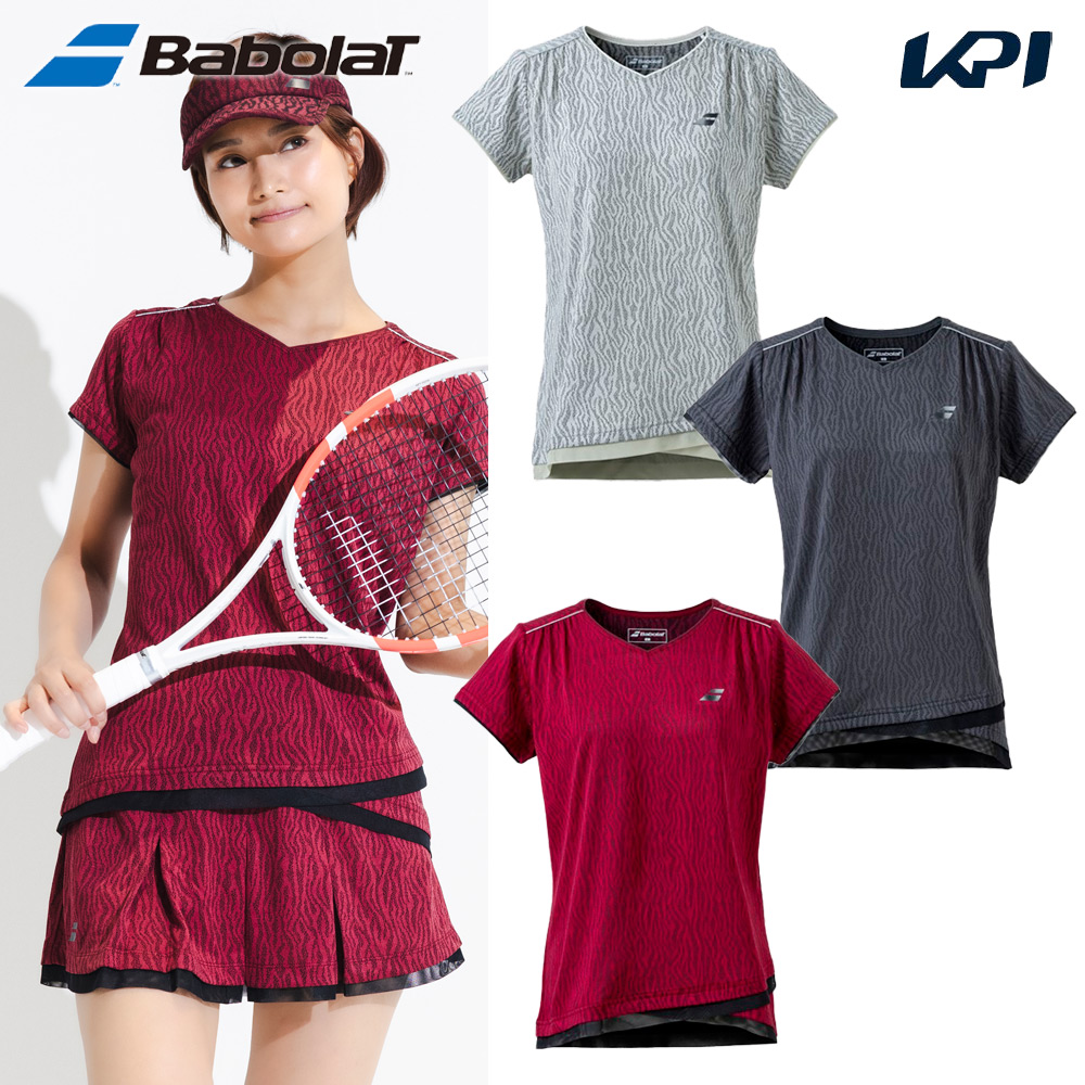 バボラ Babolat テニスウェア レディース   VS ショートスリーブシャツ BWG4371 2024FW