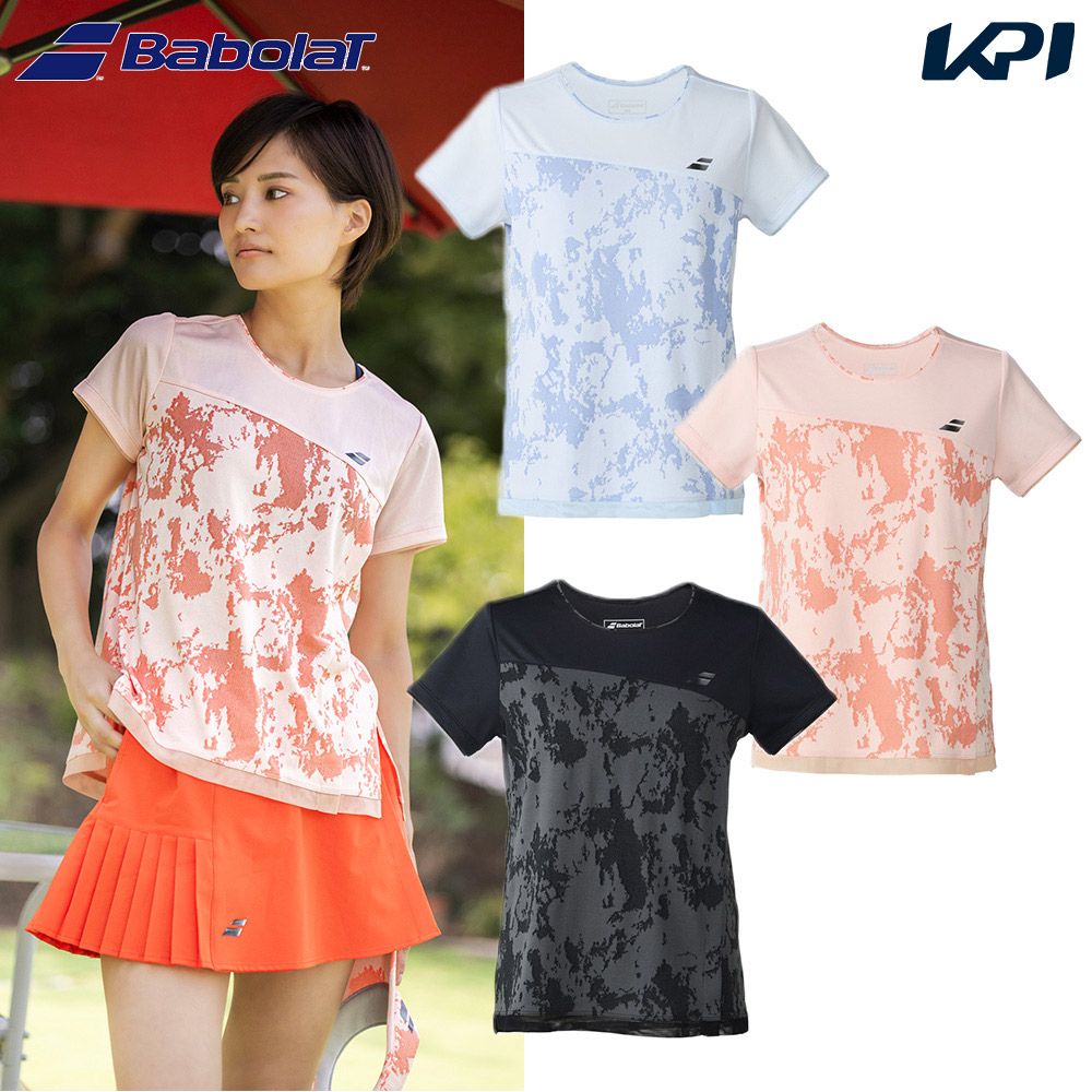 バボラ Babolat テニスウェア レディース PLAY SHORT SLEEVE SHIRT  ショートスリーブシャツ BWG6320 2026SS