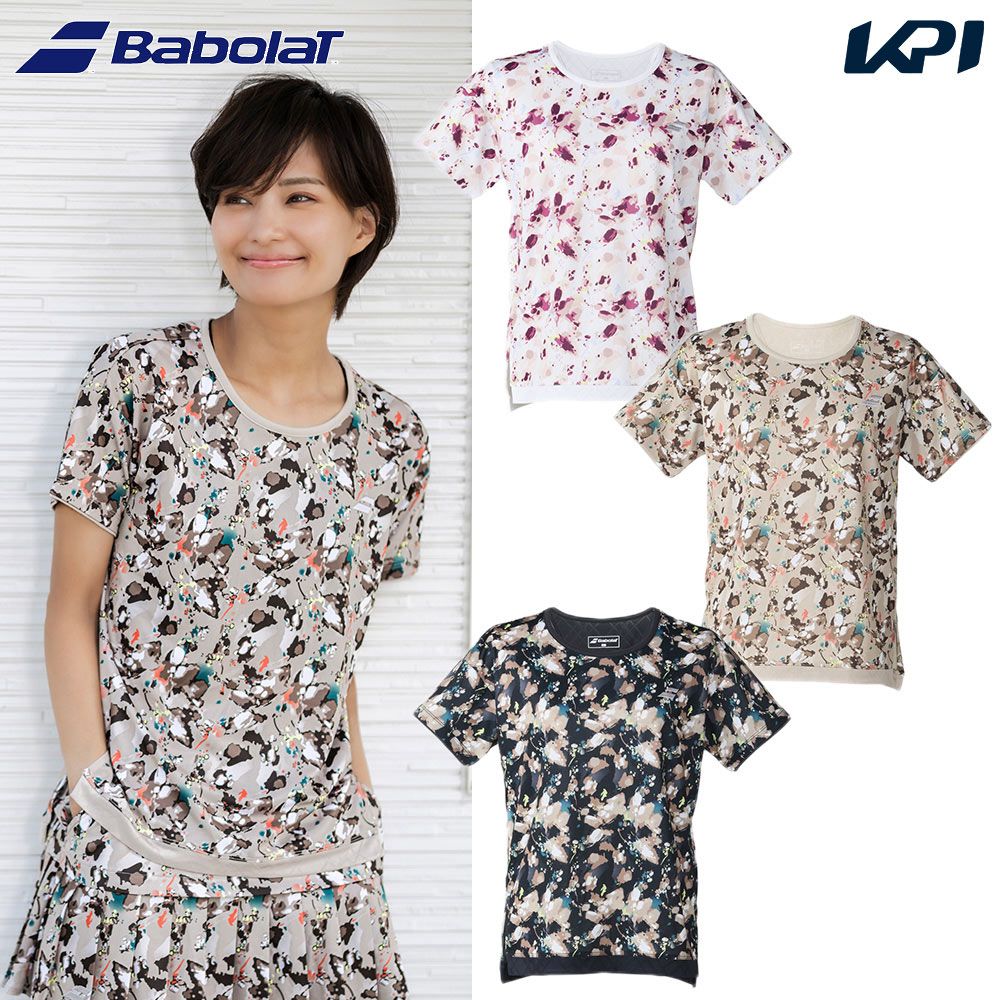 バボラ Babolat テニスウェア レディース PLAY SHORT SLEEVE SHIRT LOOSE FIT  ショートスリーブシャツ ルーズフィット ゲームシャツ BWG6323 2026SS