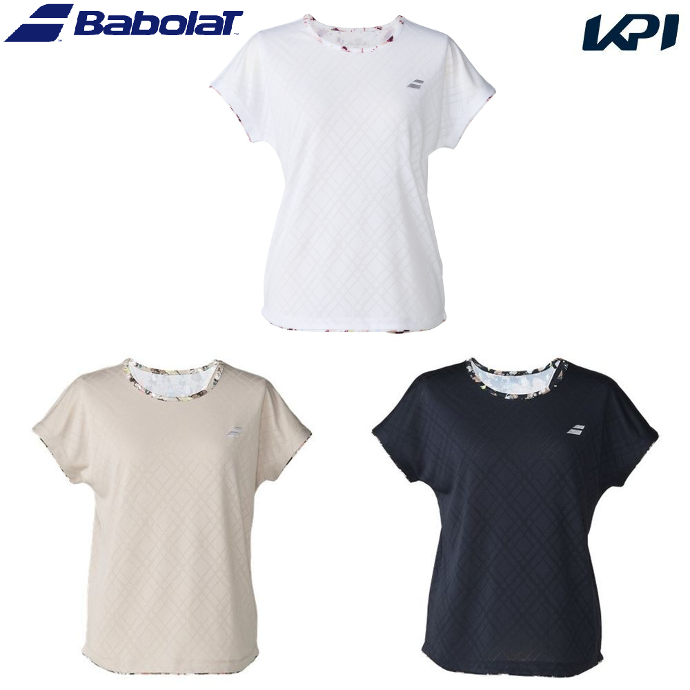 バボラ Babolat テニスウェア レディース PLAY SHORT SLEEVE SHIRT LOOSE FIT  ショートスリーブシャツ ルーズフィット ゲームシャツ BWG6324 2026SS